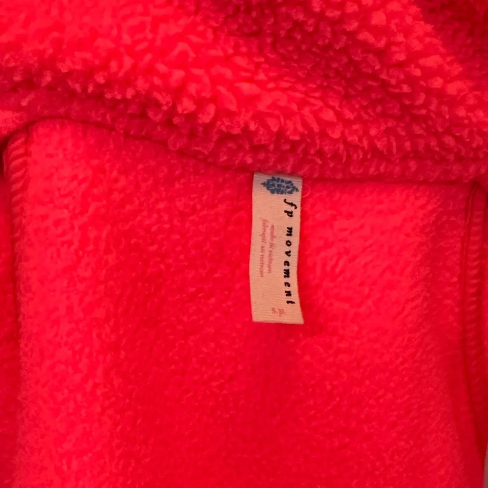 FP Movement by Free People Neon Pink Teddy Jacket - Picture 2 of 4